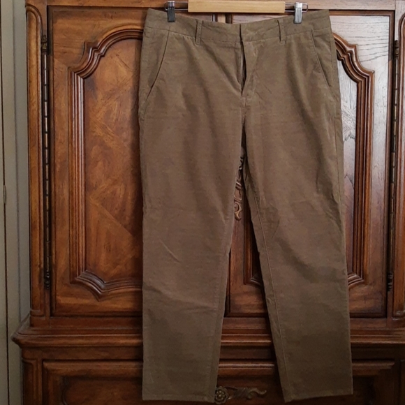 Vince Pinwale Slash Front Pants Tan Size 12